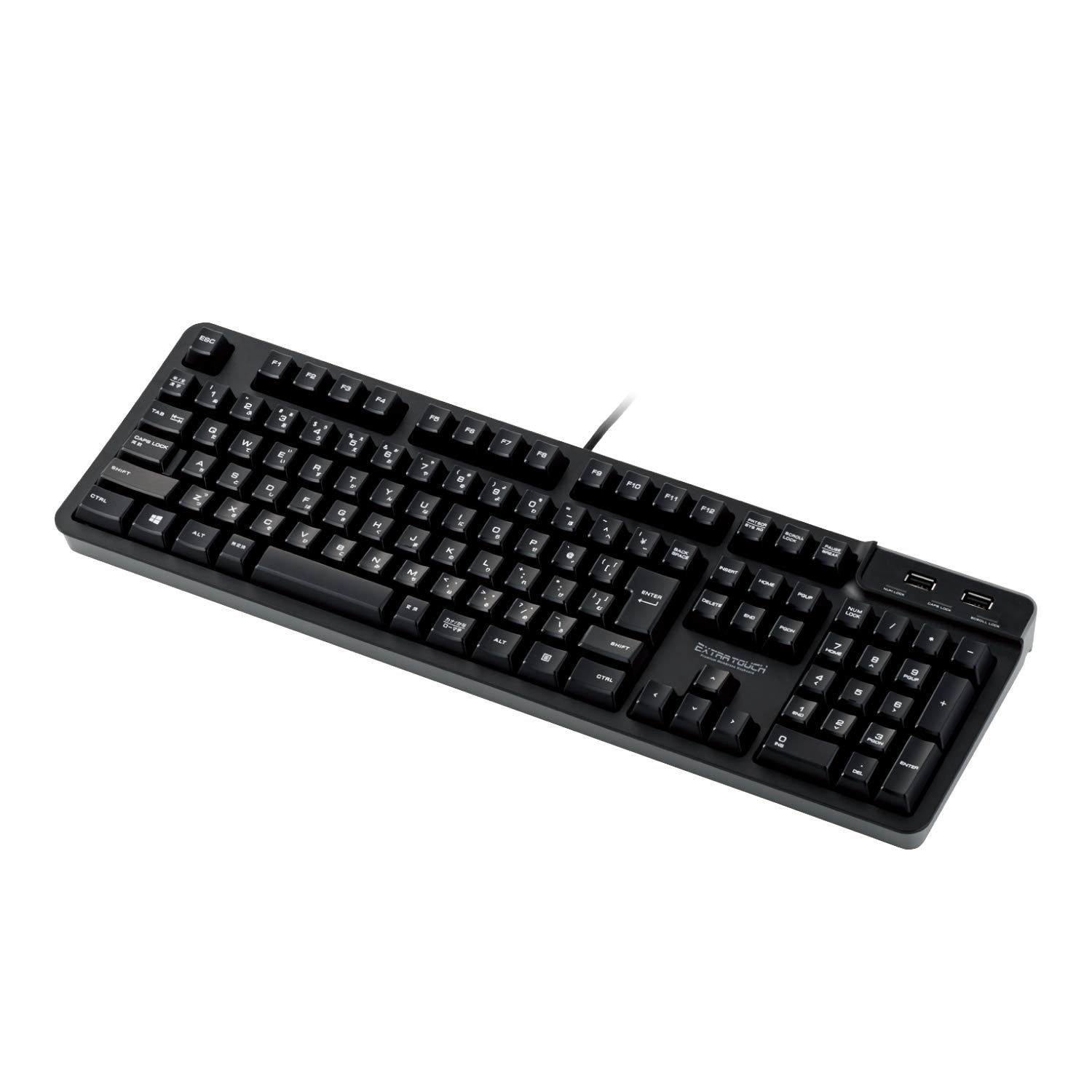 ELECOM Keyboard Wired Premium Membrane Full Keyboard 10 Million Times High Durability Mechanical Like with 2 USB Ports Black TK-FCM094HBK чорний
ELECOM Keyboard Wired Premium Membrane Full Keyboard 10 Million Times High Durability Mechanical Like with 2 USB Ports Black TK-FCM094HBK чорний