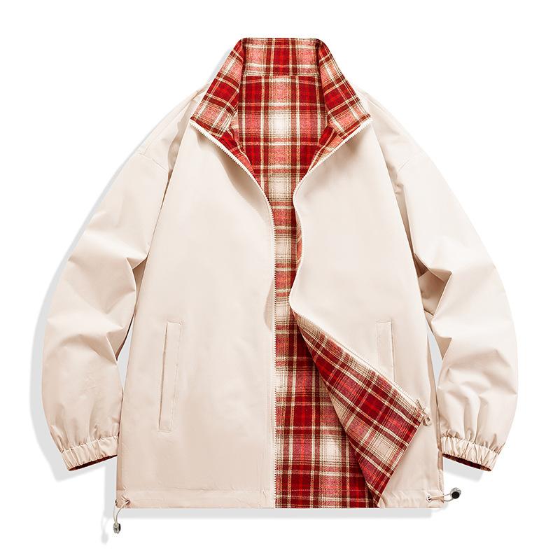 Двусторонняя куртка для мужчин, весенне-осенняя повседневная универсальная куртка со стойкой XXXL хаки
Двусторонняя куртка для мужчин, весенне-осенняя повседневная универсальная куртка со стойкой XXXL хаки