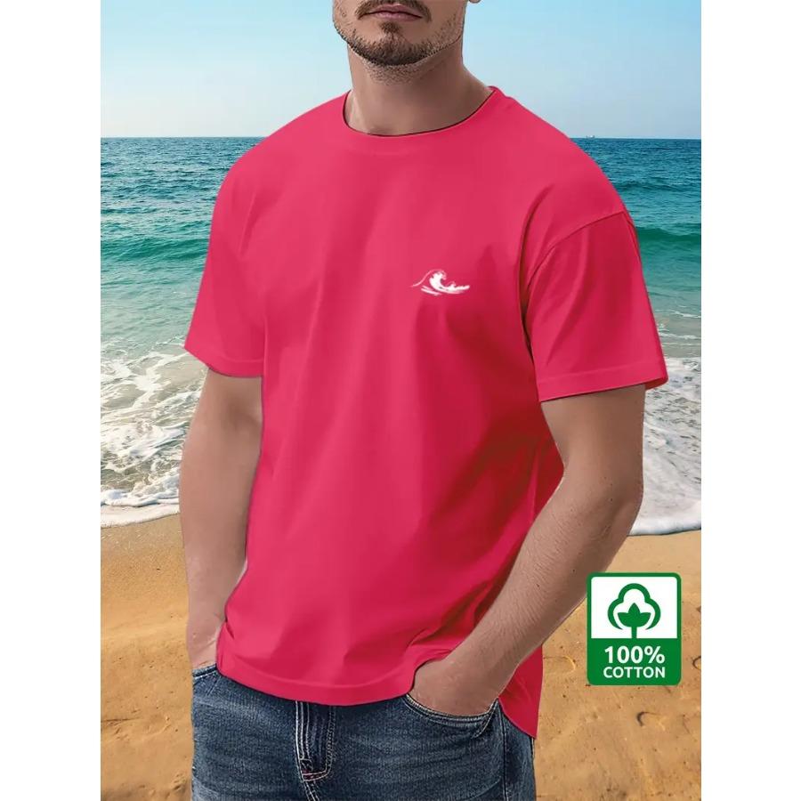 Мужская футболка премиум-класса из хлопка с коротким рукавом и принтом на тему серфинга - Круглый вырез, Машинная стирка 3XL ярко-розовый
Мужская футболка премиум-класса из хлопка с коротким рукавом и принтом на тему серфинга - Круглый вырез, Машинная стирка 3XL ярко-розовый