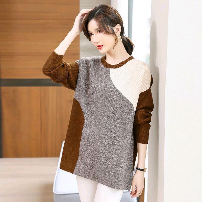 Sweater for Women Autumn Winter Color Blocking Pullover Warm Knitted Stretchy Long Sleeve Oversize Jumper Tops XXXXL кавовий
Sweater for Women Autumn Winter Color Blocking Pullover Warm Knitted Stretchy Long Sleeve Oversize Jumper Tops XXXXL кавовий