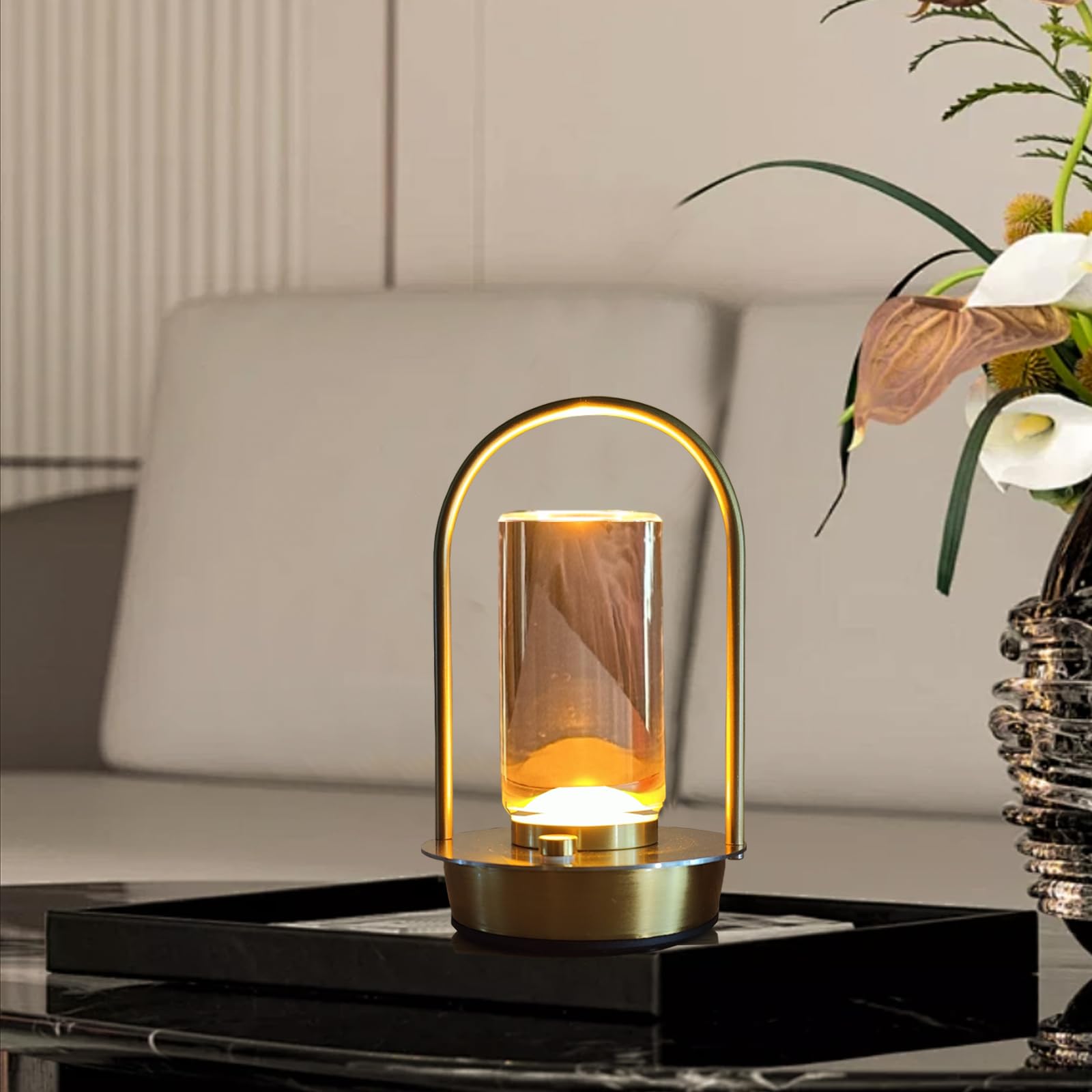 Portable Atmosphere Light Rechargeable LED Metal Table Lamp Touch Bedroom Bedside Night Light Silver
Portable Atmosphere Light Rechargeable LED Metal Table Lamp Touch Bedroom Bedside Night Light Silver