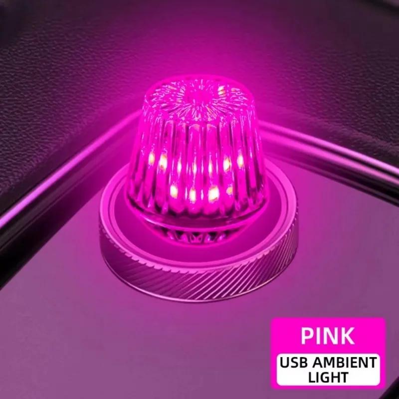 Mini USB RGB Car Atmosphere Light Flashlight 7 Color Interior Decorative Lamp Portable Sleep Light Universal Plug Auto Universal рожевий
Mini USB RGB Car Atmosphere Light Flashlight 7 Color Interior Decorative Lamp Portable Sleep Light Universal Plug Auto Universal рожевий