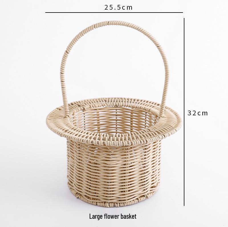 Red Hat Woven Flower Basket: Handmade Fresh Flower Bouquet & DIY Floral Art Material Gift
Red Hat Woven Flower Basket: Handmade Fresh Flower Bouquet & DIY Floral Art Material Gift