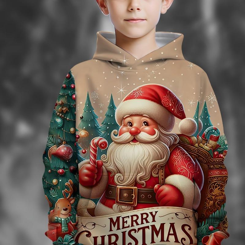 Детская одежда Толстовки с длинным рукавом с 3D-принтом Санта-Клауса Детская весенне-осенняя одежда Стильная одежда для рождественской вечеринки для девочек Топ 100
Детская одежда Толстовки с длинным рукавом с 3D-принтом Санта-Клауса Детская весенне-осенняя одежда Стильная одежда для рождественской вечеринки для девочек Топ 100