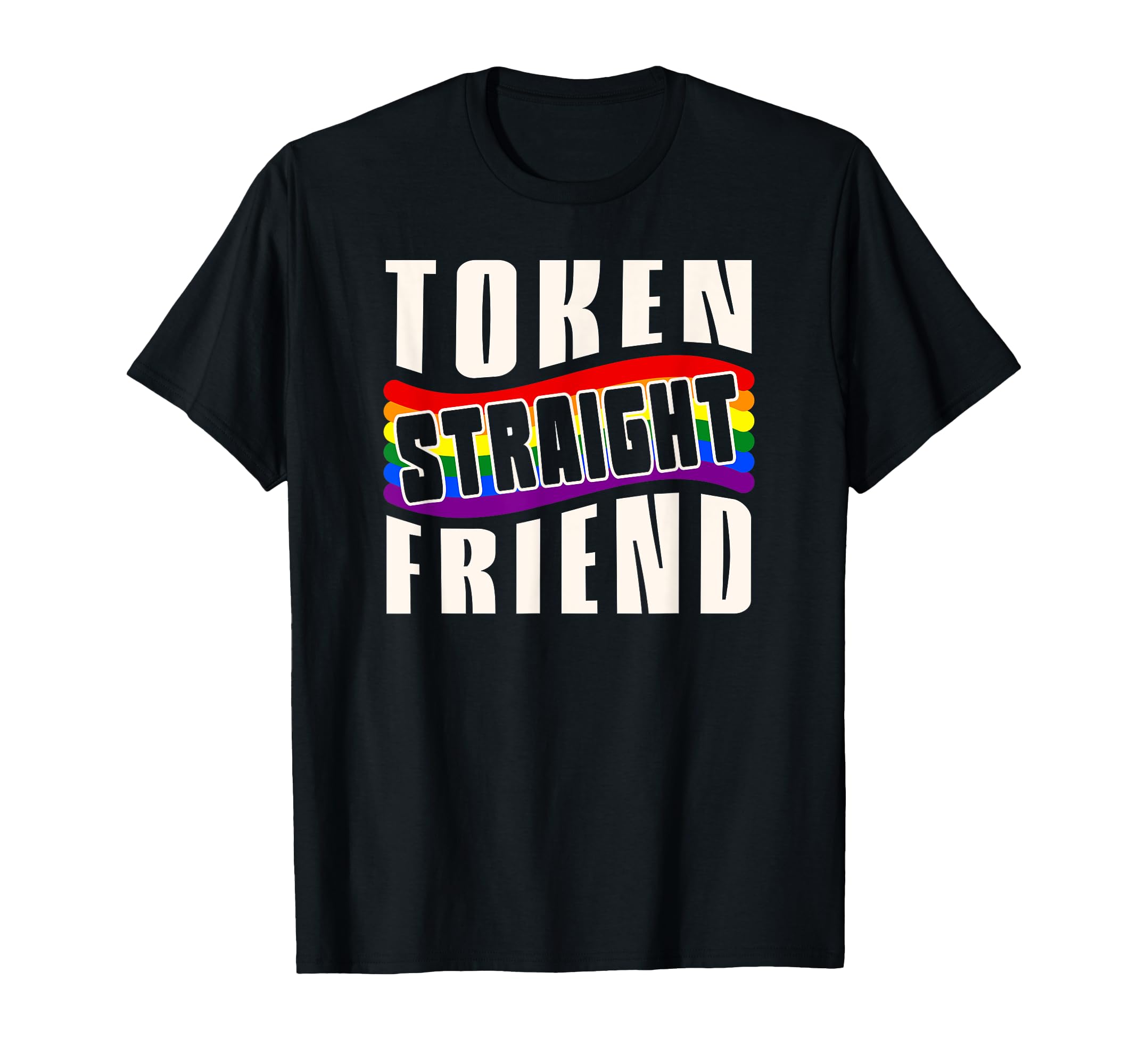 Token Straight Friend Rainbow Color Community for Men and Women T-Shirt чорний
Token Straight Friend Rainbow Color Community for Men and Women T-Shirt чорний