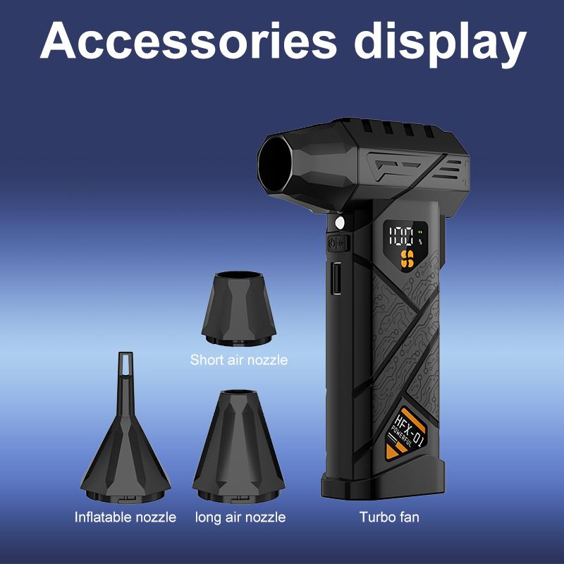 2026 New and Power 130000RPM Powerful Air Blower Cordless Turbo Jet Fan USB Rechargeable High-Speed Blower 70m/s for Car/PC/Keyboard/Snow/Leaf FX01
2026 New and Power 130000RPM Powerful Air Blower Cordless Turbo Jet Fan USB Rechargeable High-Speed Blower 70m/s for Car/PC/Keyboard/Snow/Leaf FX01