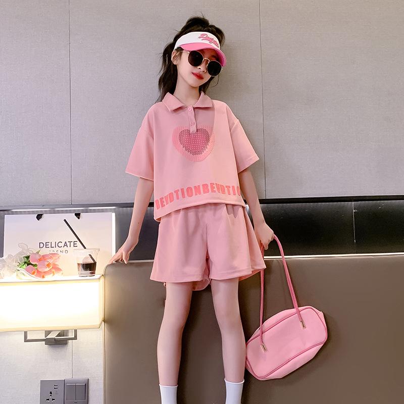 Girls Contrast Polo Shirt & Shorts Set - Summer 2026 Fashionable Two-Piece Outfit 120
Girls Contrast Polo Shirt & Shorts Set - Summer 2026 Fashionable Two-Piece Outfit 120