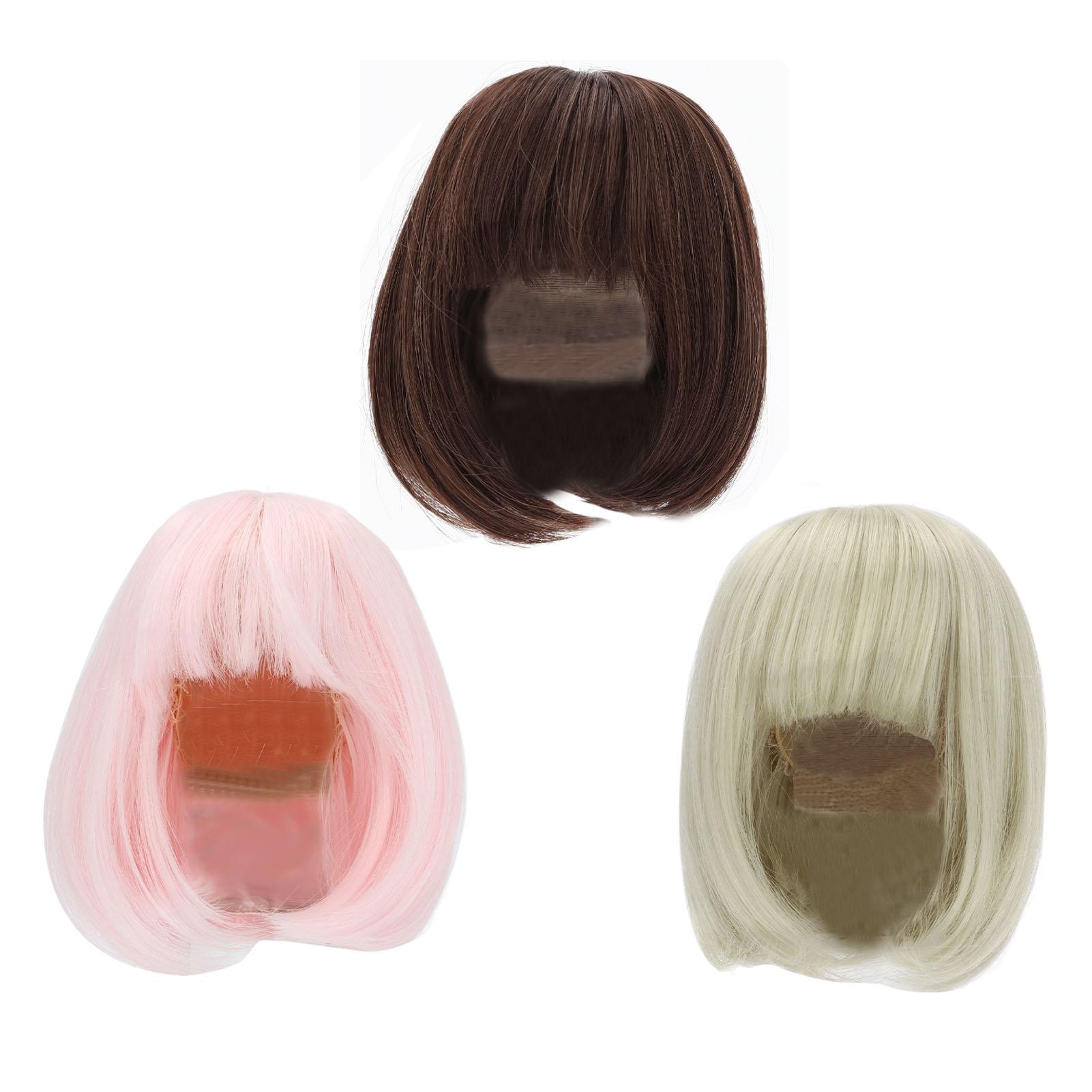 Doll Wig Straight Bang Shoulder Length Short Hair Soft Fiber Easy Cutting for 1/3 BJD Dark Brown
Doll Wig Straight Bang Shoulder Length Short Hair Soft Fiber Easy Cutting for 1/3 BJD Dark Brown