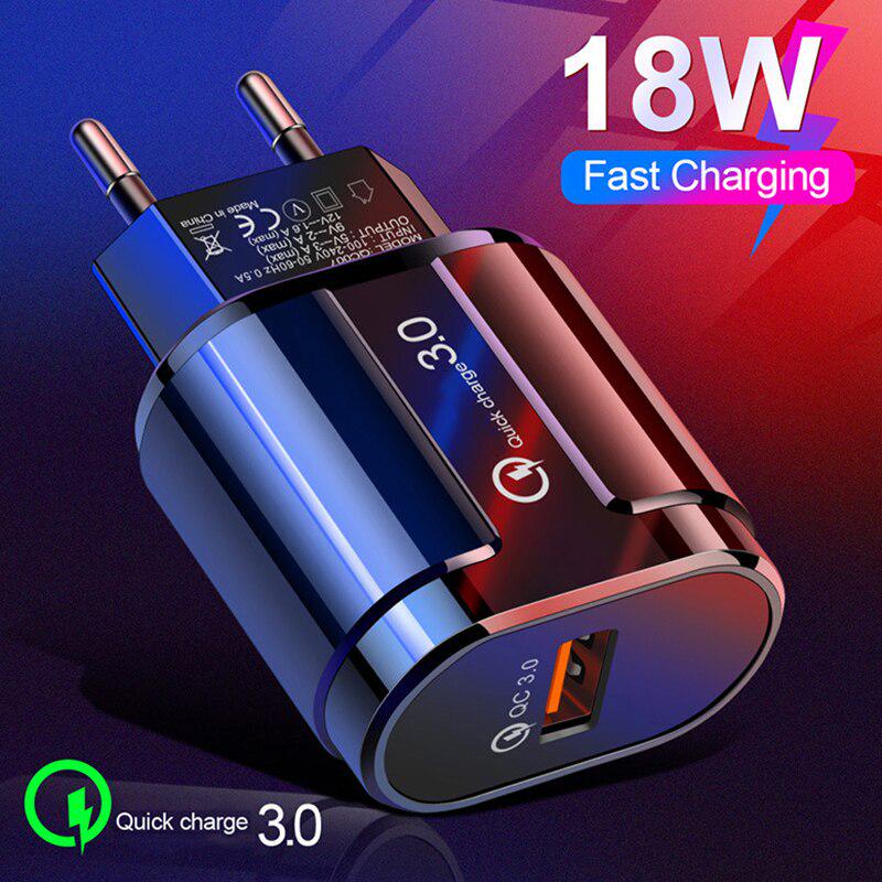 18 Вт Quick Charge 3.0 USB-зарядное устройство QC3.0 Быстрая зарядка Дорожное настенное зарядное устройство для телефона Samsung S10 S9
18 Вт Quick Charge 3.0 USB-зарядное устройство QC3.0 Быстрая зарядка Дорожное настенное зарядное устройство для телефона Samsung S10 S9