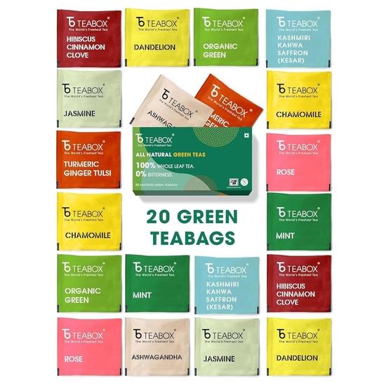 Пакетики-семплеры зеленого чая Дарджилинг Teabox 20 чайных пакетиков (2 шт. X 10 вкусов) | 100% натуральный | 0% горечи | Набор образцов для повышения иммунитета
Пакетики-семплеры зеленого чая Дарджилинг Teabox 20 чайных пакетиков (2 шт. X 10 вкусов) | 100% натуральный | 0% горечи | Набор образцов для повышения иммунитета