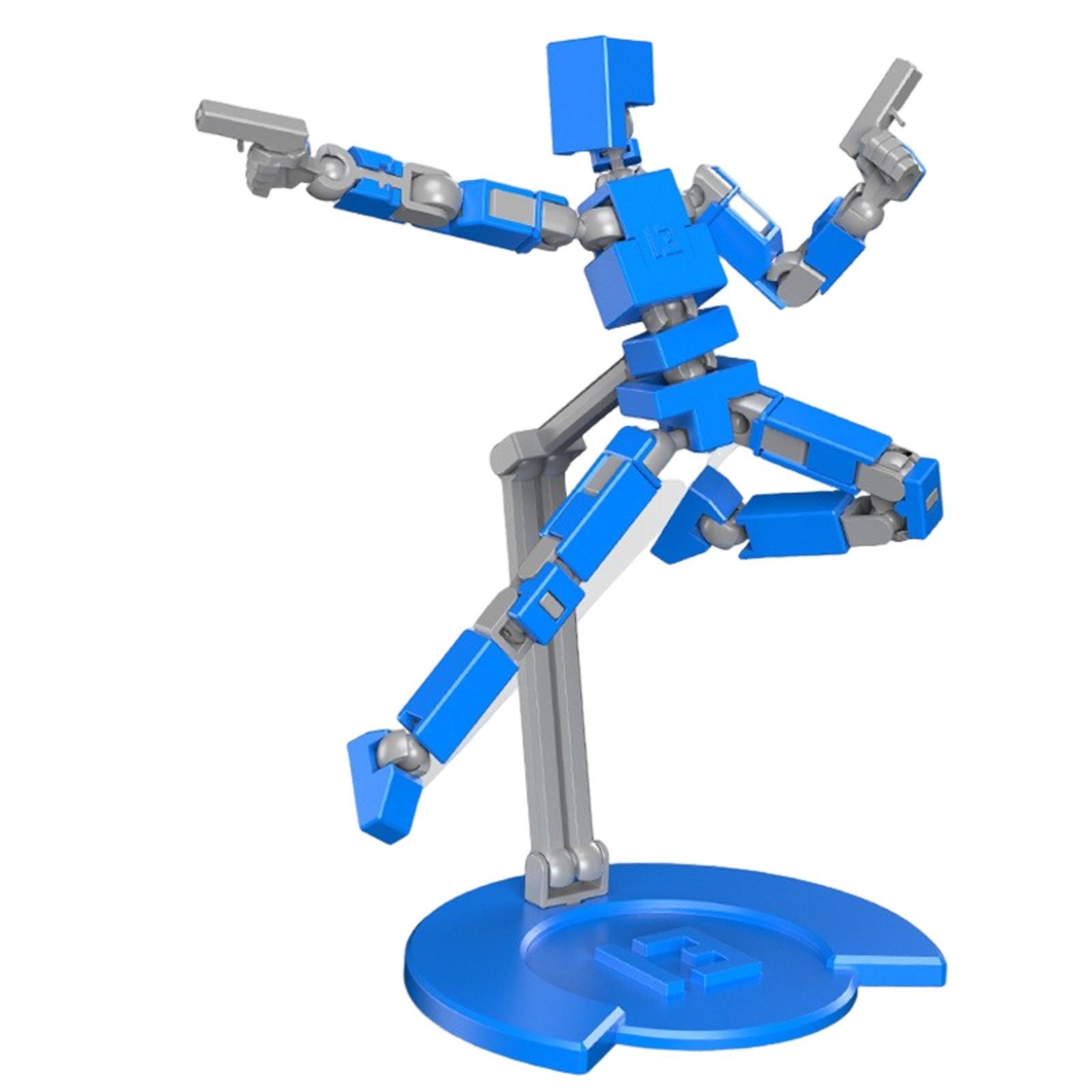 Многосуставная подвижная кукла 3D-печать игрушка для снятия стресса One Size синий
Многосуставная подвижная кукла 3D-печать игрушка для снятия стресса One Size синий