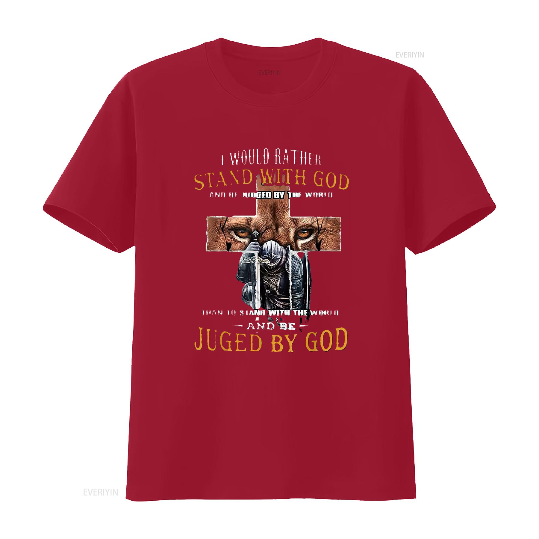 I Would Rather Stand With God And Be Judged By The World T Shirt vintage Washed Slightly Comfortable Unisex homme Stretched S
I Would Rather Stand With God And Be Judged By The World T Shirt vintage Washed Slightly Comfortable Unisex homme Stretched S