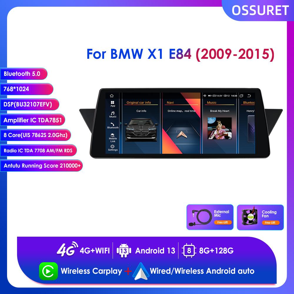 Ossuret For BMW X1 E84(2009-2015)Without Original Screen with 10.25 Car Intelligent Systems Support RDS Wireless Bluetooth Carplay Android Auto DSP HC1 1G 32G
Ossuret For BMW X1 E84(2009-2015)Without Original Screen with 10.25 Car Intelligent Systems Support RDS Wireless Bluetooth Carplay Android Auto DSP HC1 1G 32G