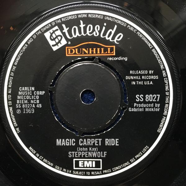 7inch Record STEPPENWOLF - Magic Carpet Ride / Sookie, Sookie SS8027 Stateside, Dunh 1969 UK Rock Used
7inch Record STEPPENWOLF - Magic Carpet Ride / Sookie, Sookie SS8027 Stateside, Dunh 1969 UK Rock Used