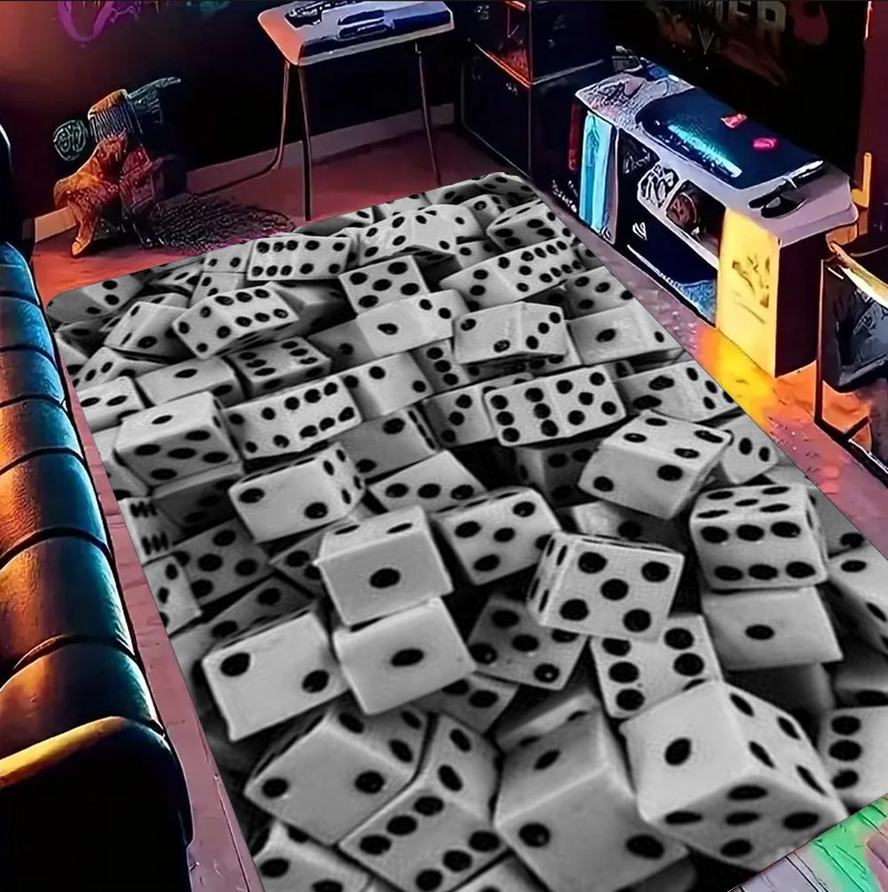 Colorful Dice Carpet Party Game Room Decoration Carpet Living Room, Bedroom Decoration Rug Men s Gift 40x60cm
Colorful Dice Carpet Party Game Room Decoration Carpet Living Room, Bedroom Decoration Rug Men s Gift 40x60cm