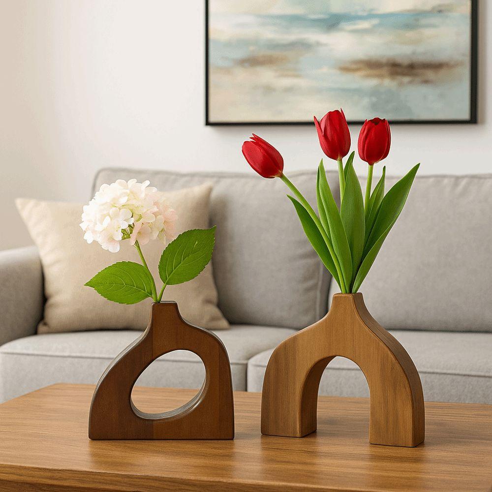 Irregular Shape Wooden Vase Simple Style Nordic Style Vase Flower Container Hotel Decor коричневий
Irregular Shape Wooden Vase Simple Style Nordic Style Vase Flower Container Hotel Decor коричневий