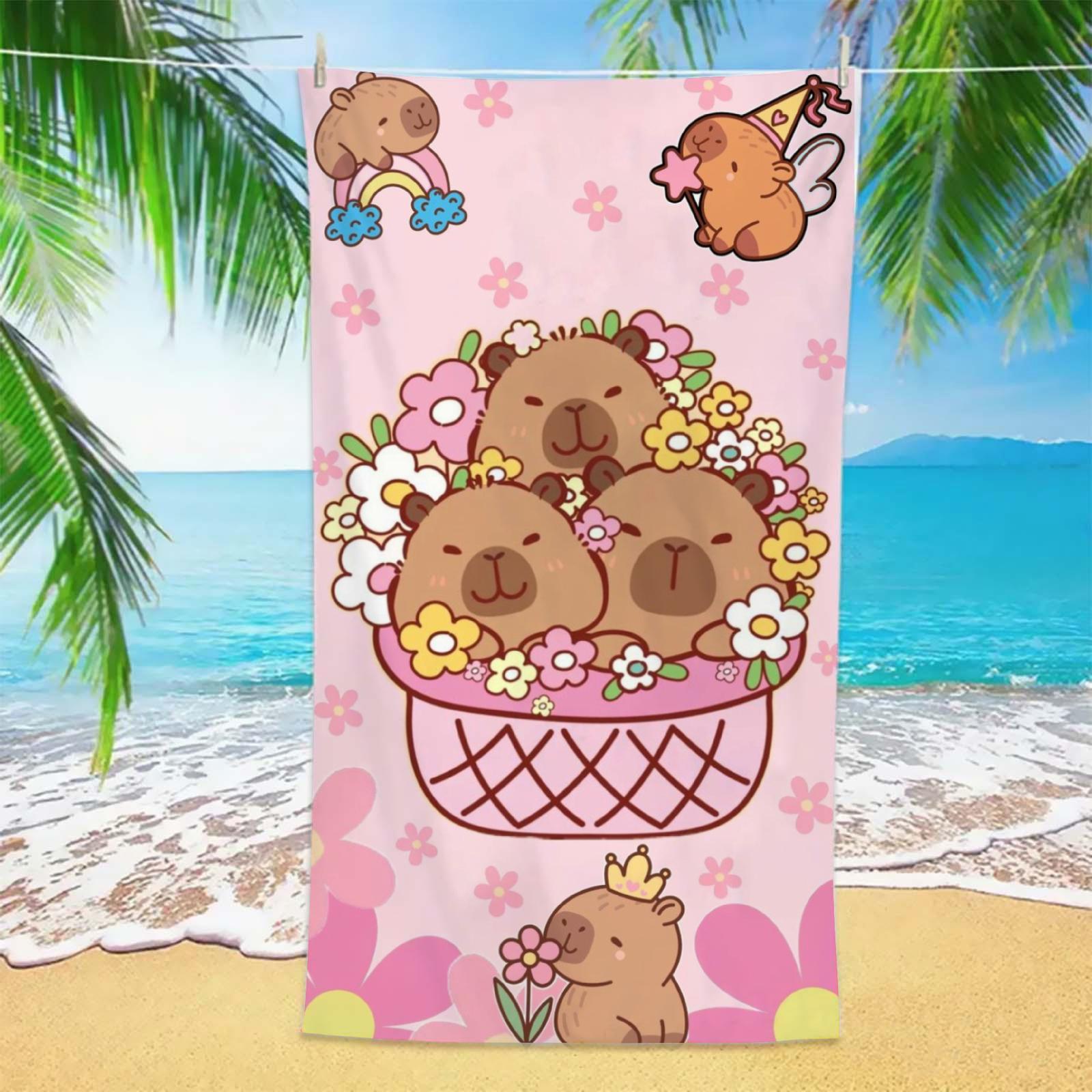 1PC Capybara Beach Towel 3D Printed Microfiber Soft Water Absorbing Breathable Bath Towels Gift For Kids Cartoon Beach Towels W30*H60(CM)
1PC Capybara Beach Towel 3D Printed Microfiber Soft Water Absorbing Breathable Bath Towels Gift For Kids Cartoon Beach Towels W30*H60(CM)