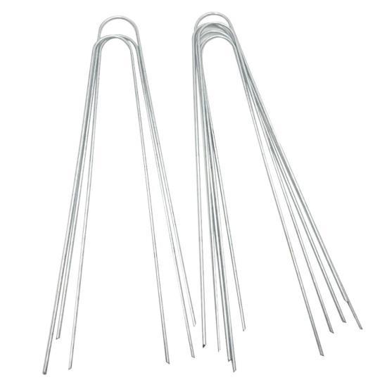 50 PCS Steel Landscape U shaped Stakes Pins Staple Peg for Ground Garden Farm Grass Tent Fence
50 PCS Steel Landscape U shaped Stakes Pins Staple Peg for Ground Garden Farm Grass Tent Fence