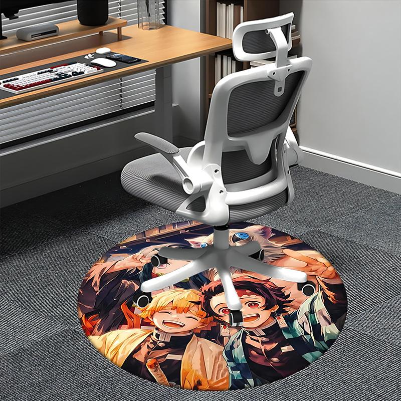 Demon Slayer Merch,Tanjiro Kamado Cosplay Chair mat Round Rug-Office carpet, Machine Washable, Non-slip, Suitable for Living Rooms, Bedrooms 80cm by 80cm
Demon Slayer Merch,Tanjiro Kamado Cosplay Chair mat Round Rug-Office carpet, Machine Washable, Non-slip, Suitable for Living Rooms, Bedrooms 80cm by 80cm