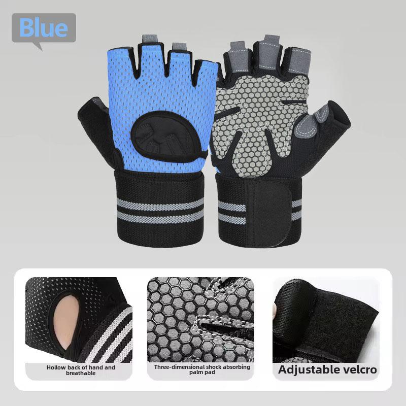 1 Pair Dumbbell Gloves Men Women Weightlifting Crossfit Bodybuilding Workout Sport Gym Training Gloves Non-slip Wrist Protector M синий
1 Pair Dumbbell Gloves Men Women Weightlifting Crossfit Bodybuilding Workout Sport Gym Training Gloves Non-slip Wrist Protector M синий