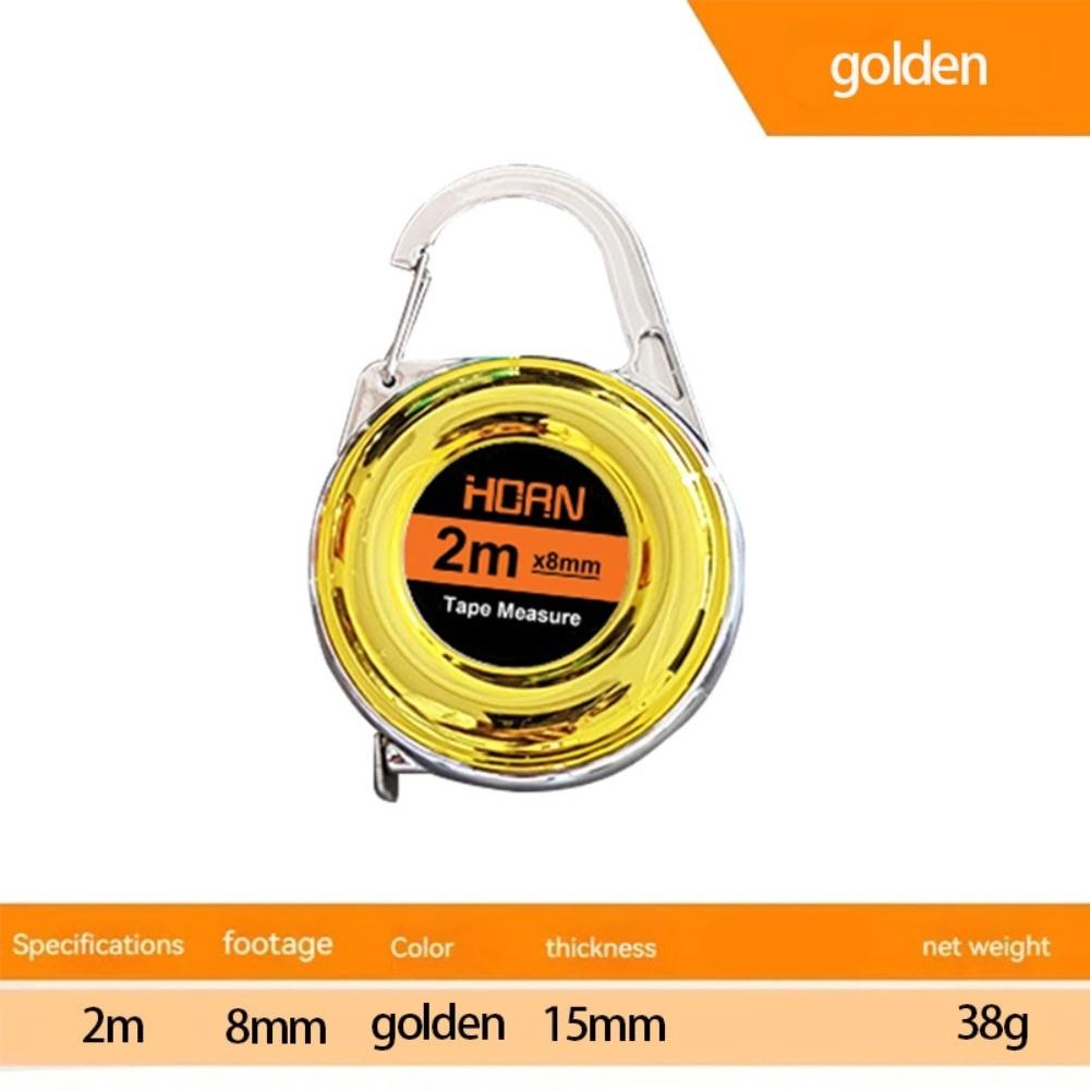 2m Mini Keychain Tape Measure Precise Steel Tape Measure Soft Tape Measure for Tailor Cloth 2m золотий
2m Mini Keychain Tape Measure Precise Steel Tape Measure Soft Tape Measure for Tailor Cloth 2m золотий