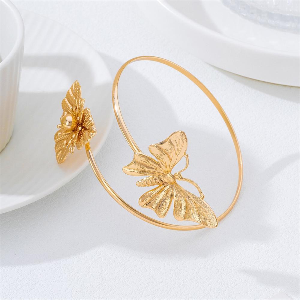 Upper Arm Bracelet Butterfly Flower Cuff Bangle Adjustable Open Armlet Gold Color Statement Jewelry For Women
Upper Arm Bracelet Butterfly Flower Cuff Bangle Adjustable Open Armlet Gold Color Statement Jewelry For Women
