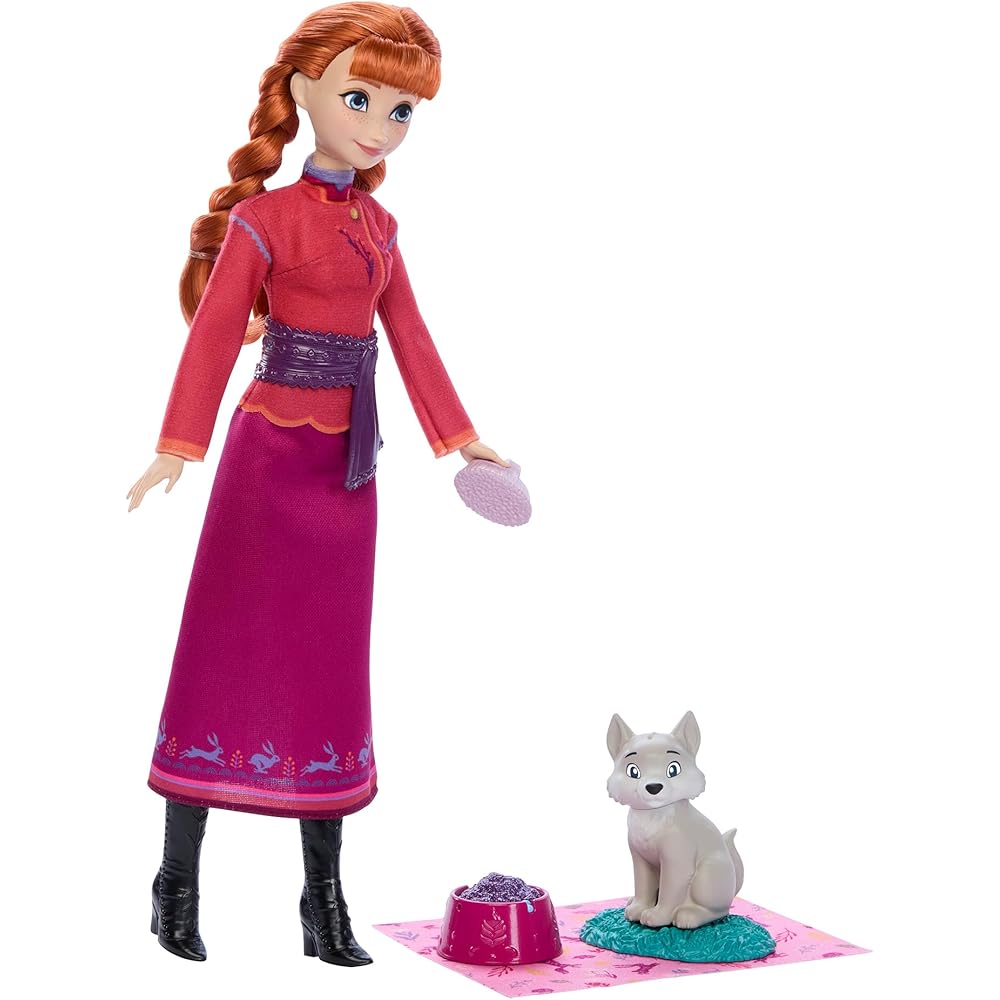 Mattel Disney Frozen Anna and Wolf Dress-Up Doll Playset with House for Pretend Play Ages 3 and Up Red
Mattel Disney Frozen Anna and Wolf Dress-Up Doll Playset with House for Pretend Play Ages 3 and Up Red