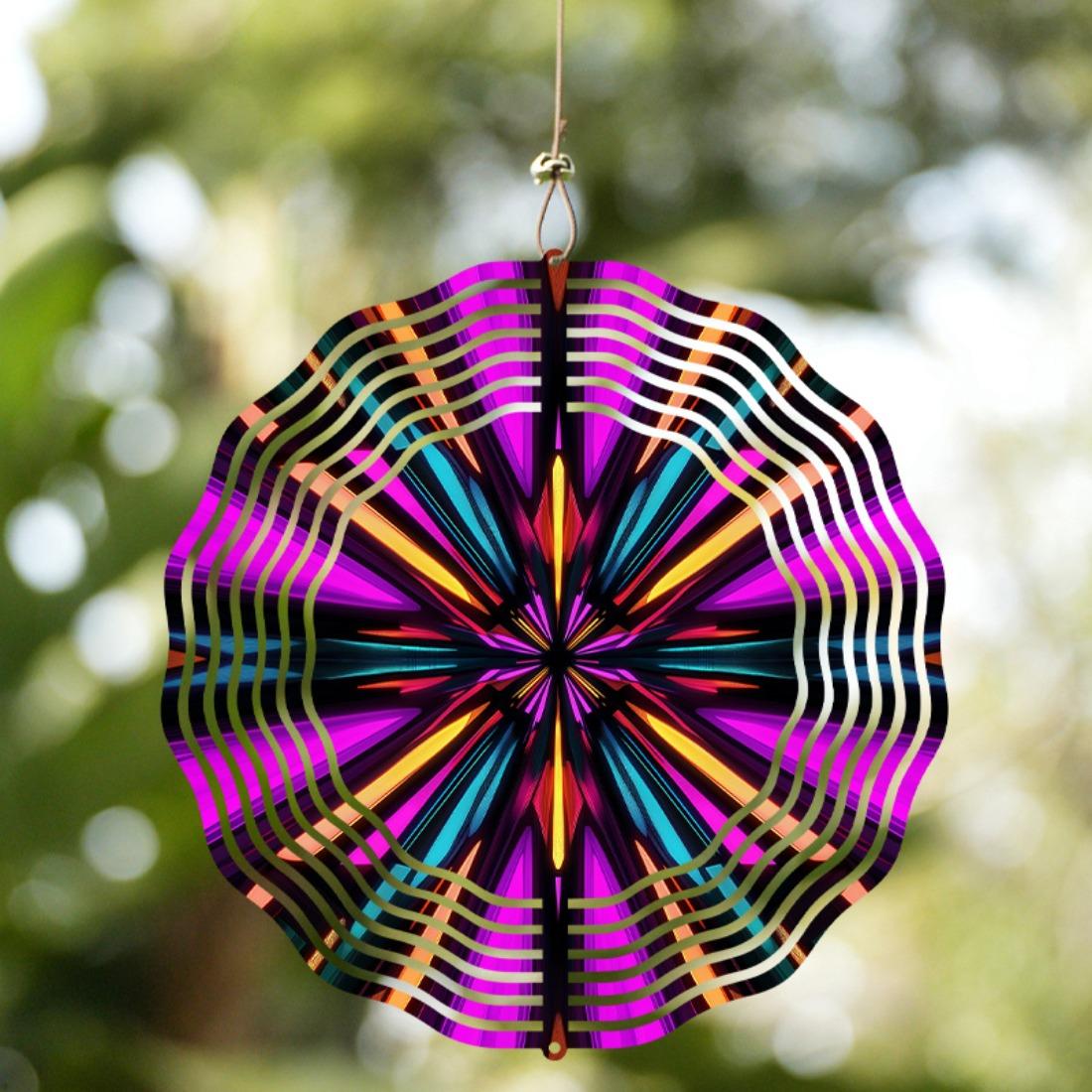 10 Inch Metal Mandala Wind Chime for Outdoor Decor Rotating Hook Garden Balcony Hanging Ornament No Batteries Needed Perfect Gift for Spring Summer 01A
10 Inch Metal Mandala Wind Chime for Outdoor Decor Rotating Hook Garden Balcony Hanging Ornament No Batteries Needed Perfect Gift for Spring Summer 01A