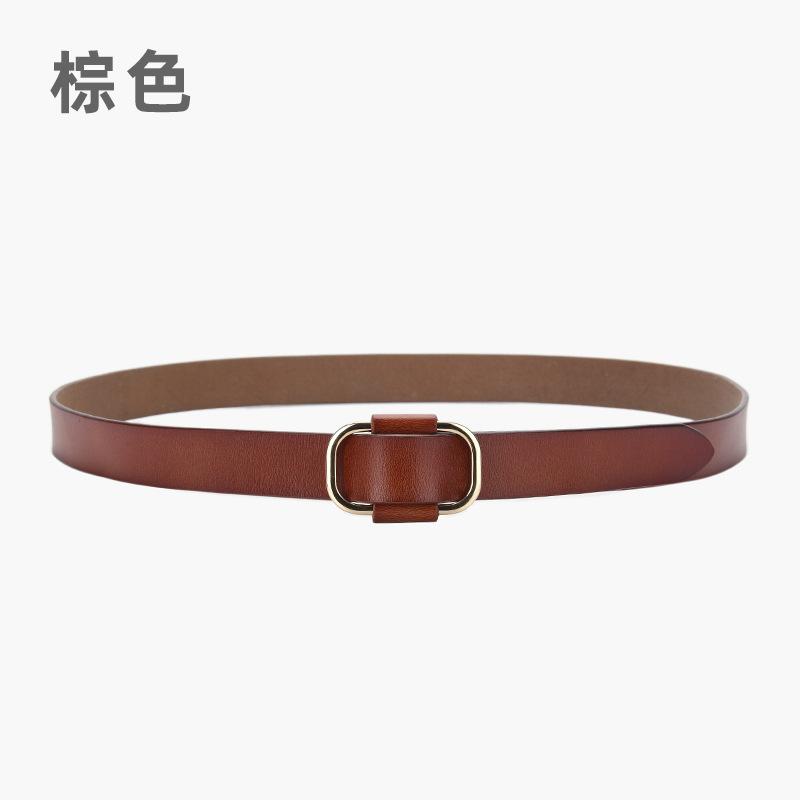 Четыре сезона в наличии новый женский ремень с квадратной пряжкой без иглы, повседневный кожаный ремень, простой ретро-модный ремень из натуральной кожи 105cm
Четыре сезона в наличии новый женский ремень с квадратной пряжкой без иглы, повседневный кожаный ремень, простой ретро-модный ремень из натуральной кожи 105cm