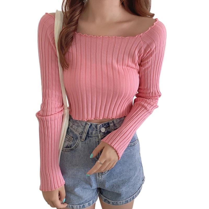 Женский свитер с квадратным вырезом и длинными рукавами, трикотажные базовые эластичные пуловеры, осенние однотонные джемперы One Size розовый
Женский свитер с квадратным вырезом и длинными рукавами, трикотажные базовые эластичные пуловеры, осенние однотонные джемперы One Size розовый