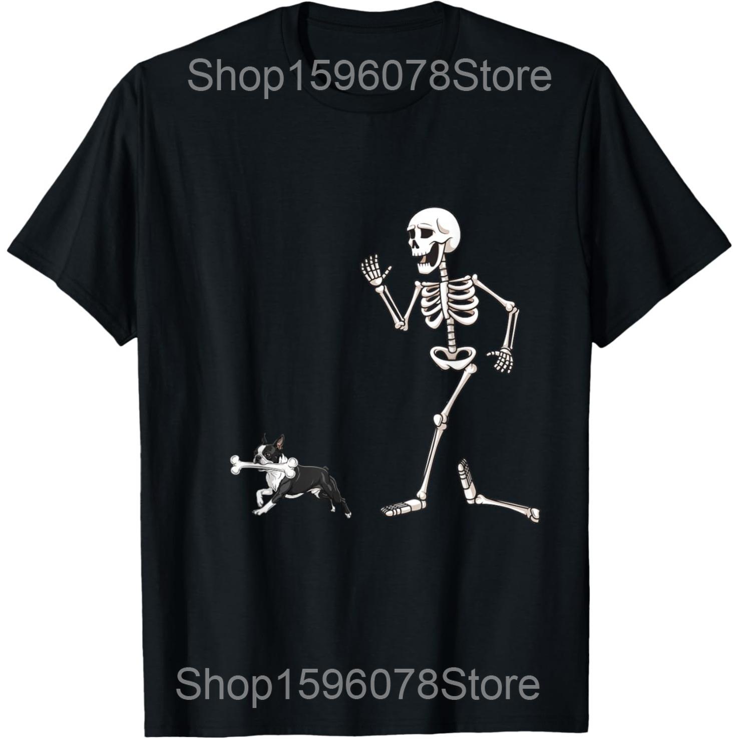 Funny Halloween Costume Skull Boston Terrier Dog Lover T Shirts Humor Streetwear Tee Shirt Short Sleeve Unisex Loose Clothing 4XL
Funny Halloween Costume Skull Boston Terrier Dog Lover T Shirts Humor Streetwear Tee Shirt Short Sleeve Unisex Loose Clothing 4XL