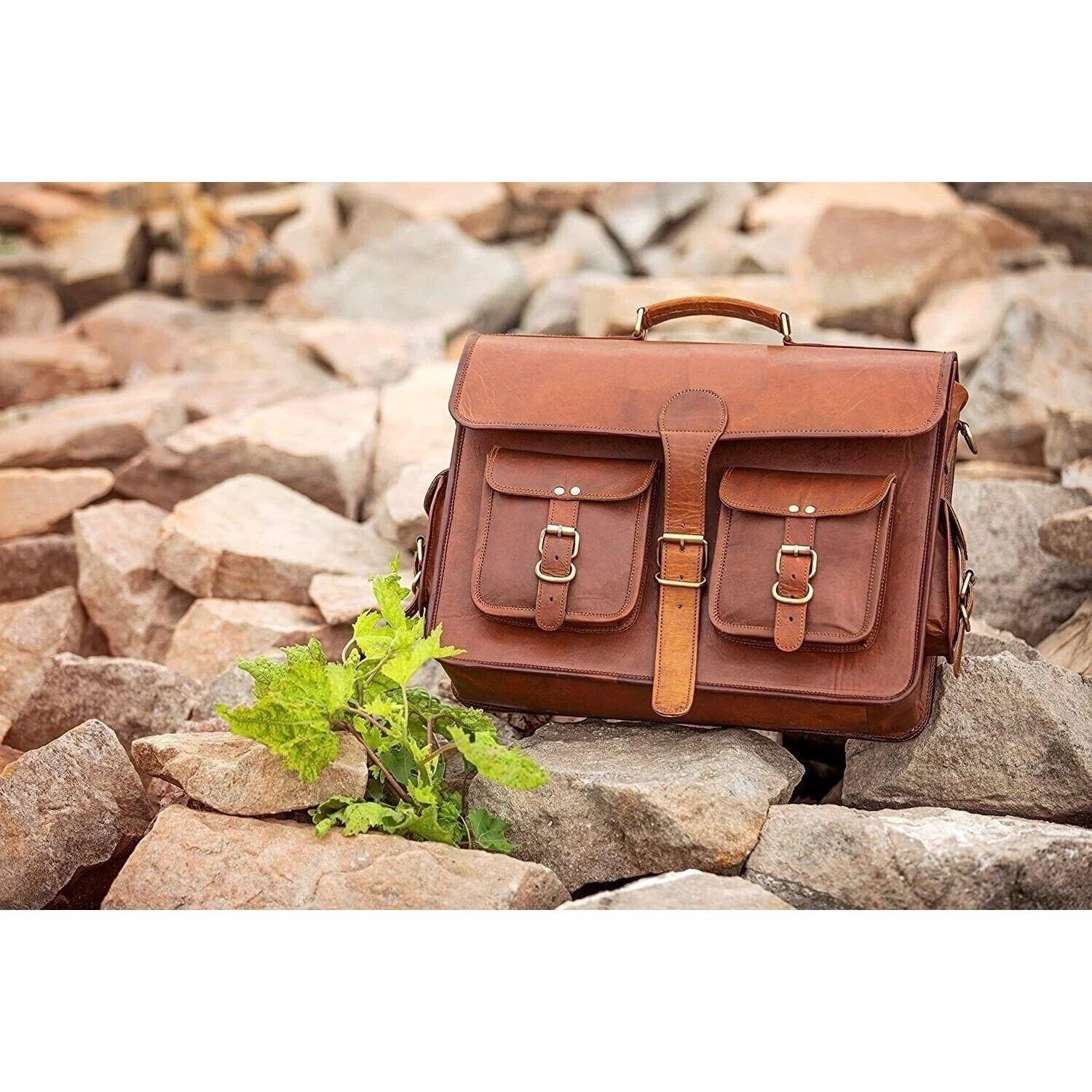 Briefcase Men s Genuine Vintage Leather Messenger Bag Shoulder Laptop Bag 18 x 14 x 6 in коричневий
Briefcase Men s Genuine Vintage Leather Messenger Bag Shoulder Laptop Bag 18 x 14 x 6 in коричневий