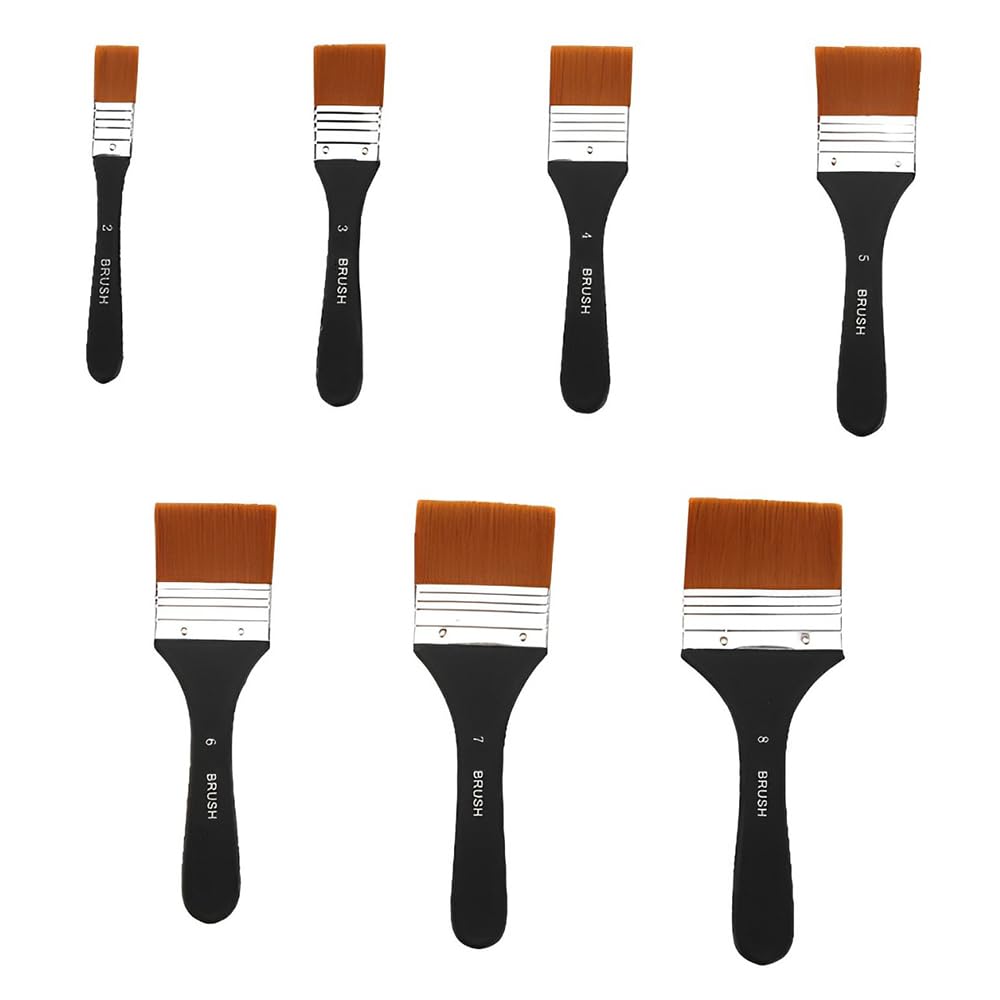 Watercolor Art Supplies 7 Flat Brush Drawing Tools Oil Art Supplies For Multipurpose Brush Assorted Craft Nylon Tip Ideal for Art Suitable for чорний
Watercolor Art Supplies 7 Flat Brush Drawing Tools Oil Art Supplies For Multipurpose Brush Assorted Craft Nylon Tip Ideal for Art Suitable for чорний