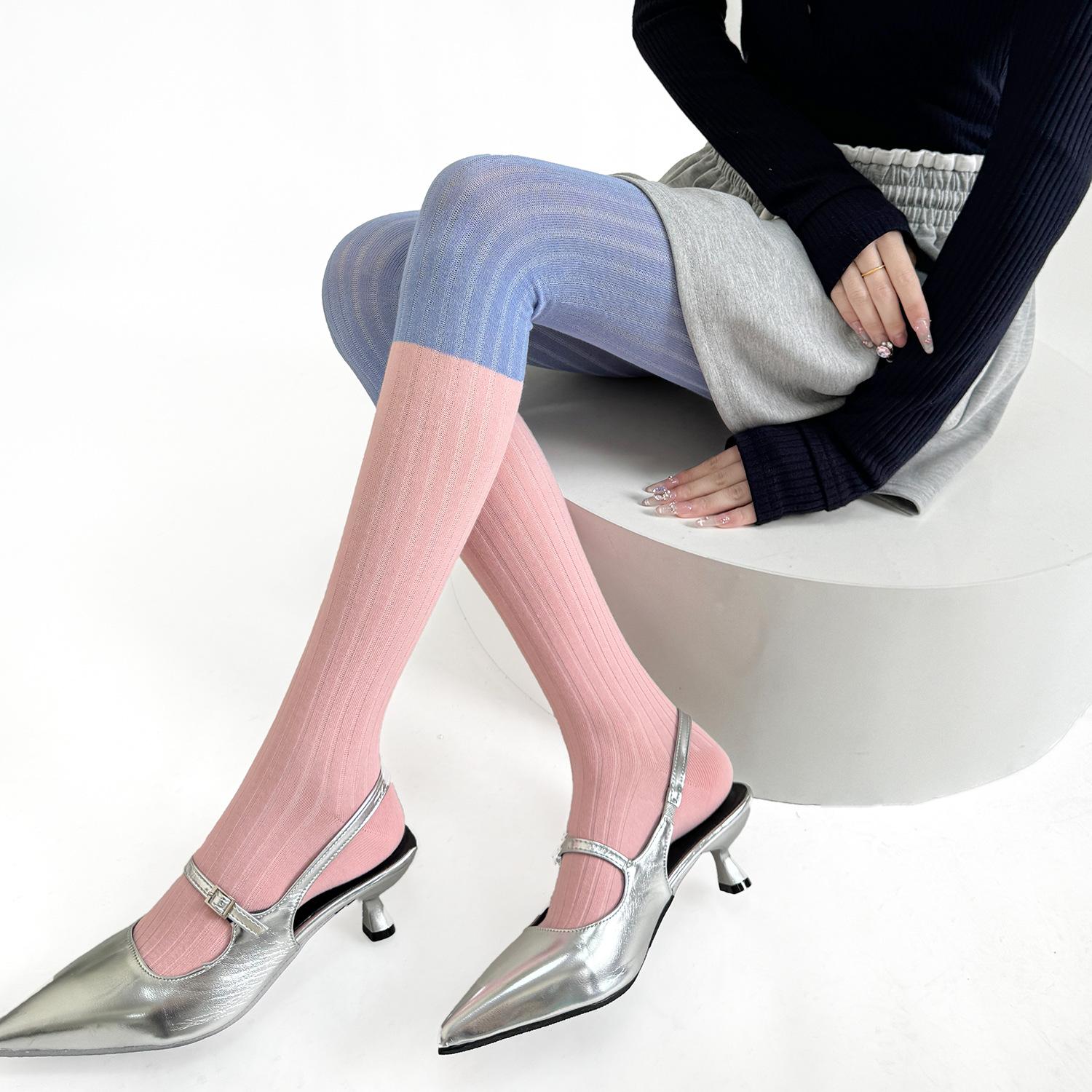 Women S Tights Cotton Knitted Slim Stockings Tights Pantyhose Color Matching High Waist Pantyhose Tights Lingerie Female Hosiery High Quality One Size
Women S Tights Cotton Knitted Slim Stockings Tights Pantyhose Color Matching High Waist Pantyhose Tights Lingerie Female Hosiery High Quality One Size