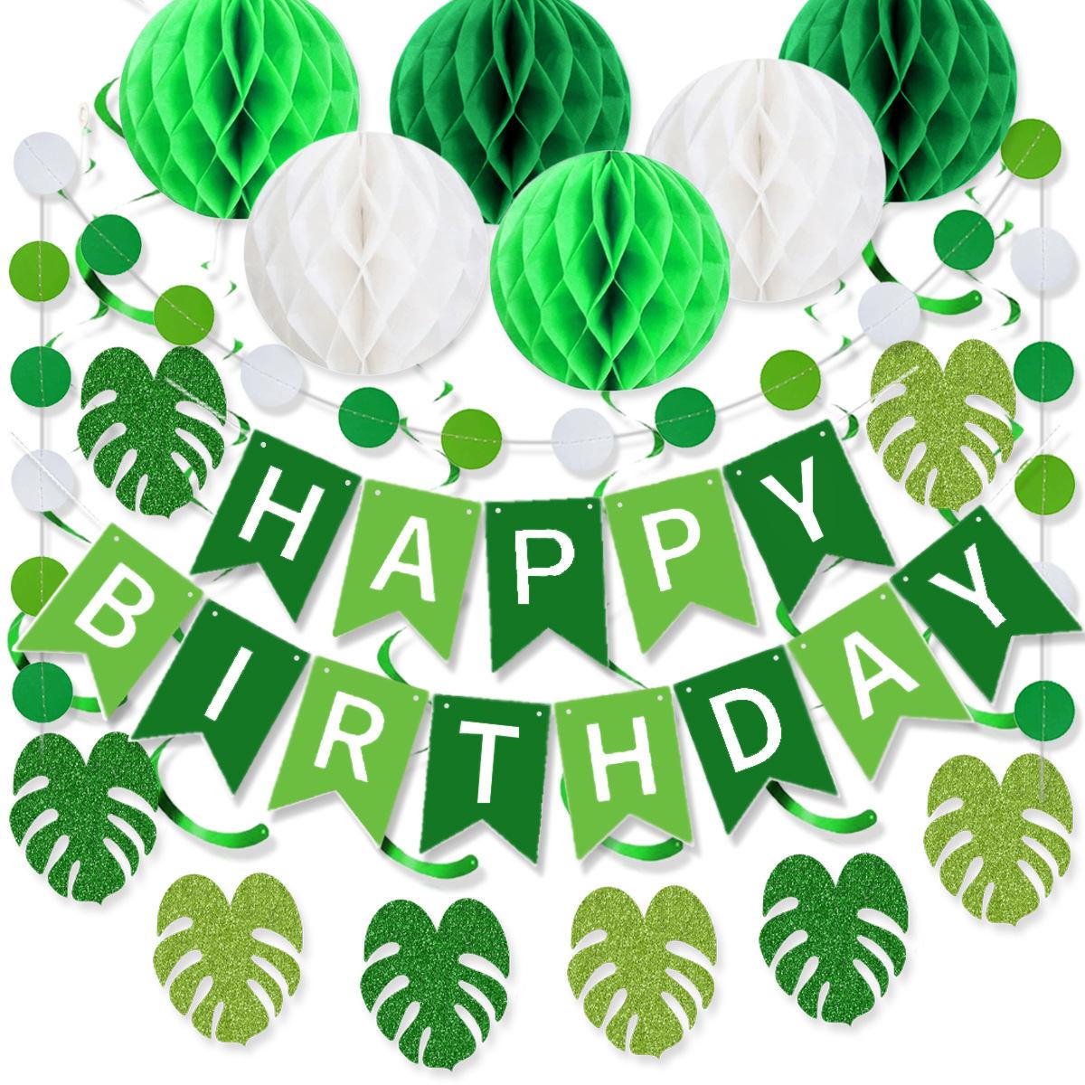 Green Themed Birthday Party Decoration Green Leaf Turtle Leaf Spiral Disc Latte Honeycomb Ball Set Green Leaf Birthday Honeycomb Set
Green Themed Birthday Party Decoration Green Leaf Turtle Leaf Spiral Disc Latte Honeycomb Ball Set Green Leaf Birthday Honeycomb Set