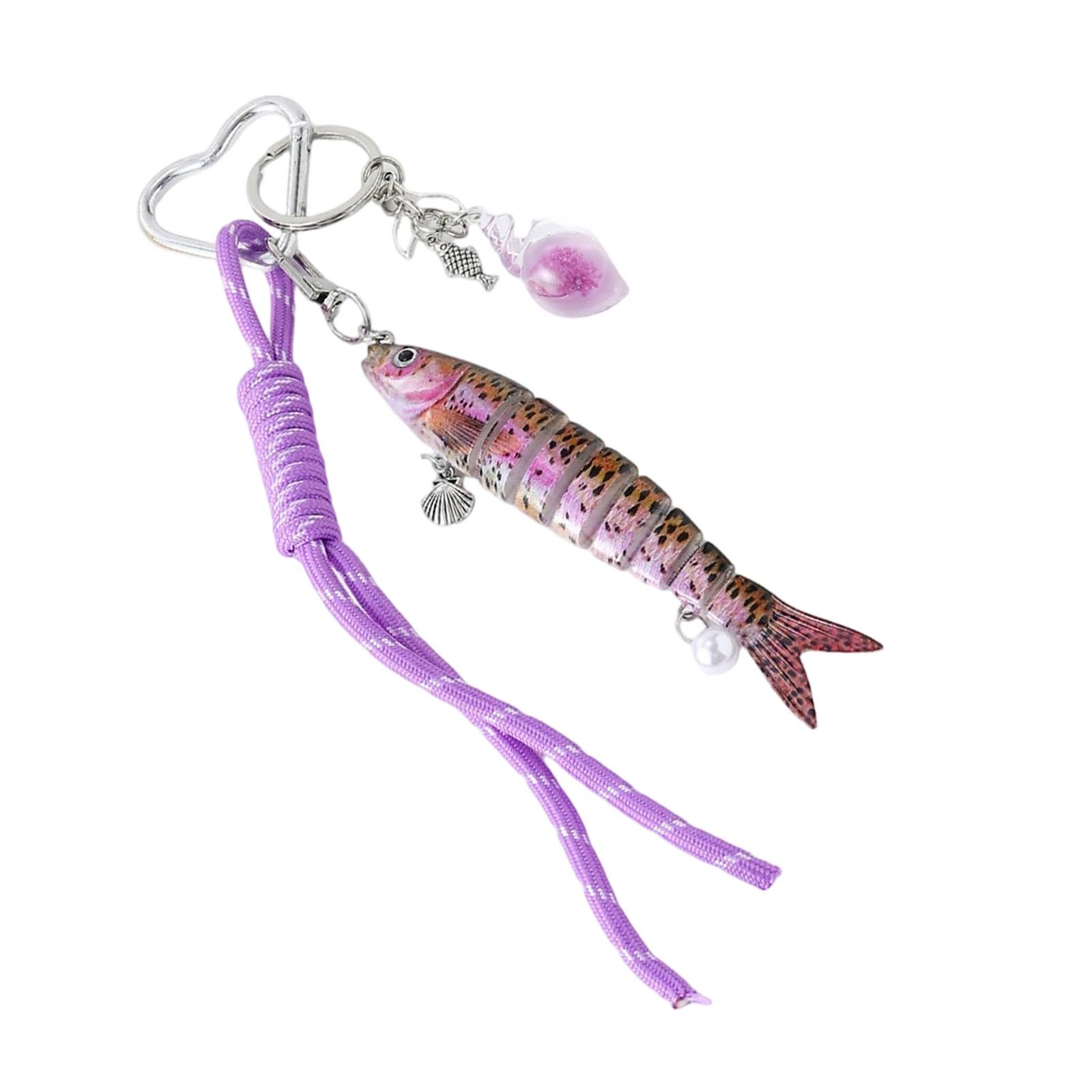 Articulated Fishing Lure Keyring Flexible Body Handmade Keychain Decoration Bag Accessory for Fishing Enthusiast фиолетовый
Articulated Fishing Lure Keyring Flexible Body Handmade Keychain Decoration Bag Accessory for Fishing Enthusiast фиолетовый