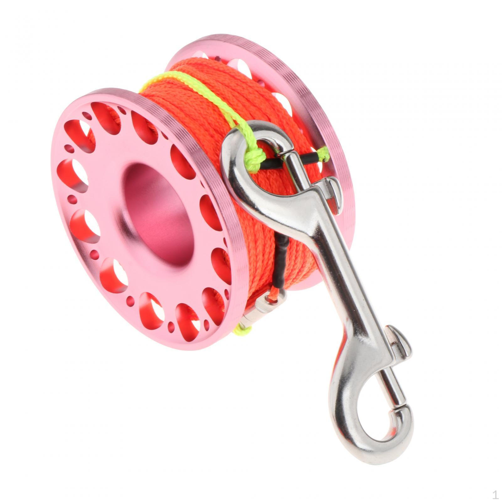 Compact Dive Reel with Bolt Snap Clip for Underwater Adventures Pink Reel
Compact Dive Reel with Bolt Snap Clip for Underwater Adventures Pink Reel