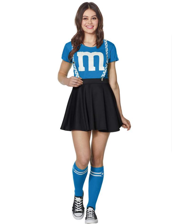 European & American Cheerleader Outfits Women s Football Baby Set Student Campus Dancewear Small синий
European & American Cheerleader Outfits Women s Football Baby Set Student Campus Dancewear Small синий