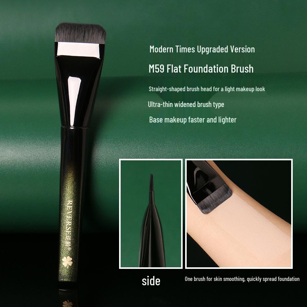 M59 Flat Foundation Brush - Anti-aging, Non-Absorbent, Seamless, Portable, Perfect for Sensitive Skin, Ideal for Beginners.
M59 Flat Foundation Brush - Anti-aging, Non-Absorbent, Seamless, Portable, Perfect for Sensitive Skin, Ideal for Beginners.