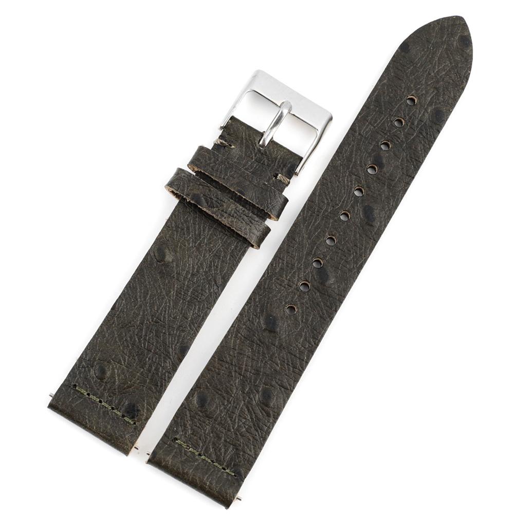 Ostrich Pattern Leather Quick Release Watchband 18mm 20mm 22mm Bracelet Genuine Leather Watch Strap Watch Accessories 22mm зелений
Ostrich Pattern Leather Quick Release Watchband 18mm 20mm 22mm Bracelet Genuine Leather Watch Strap Watch Accessories 22mm зелений