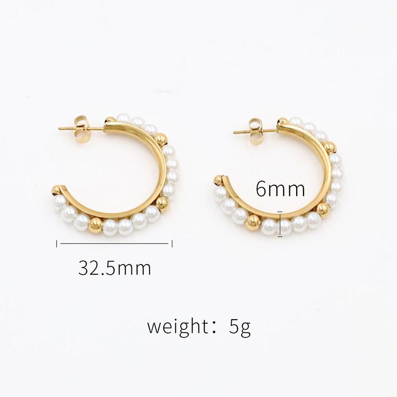 French Retro Light Luxury Fashion Commuter Office Worker C-Shaped Inlaid Pearl Personality Wrap-Around Big Earrings Woman
French Retro Light Luxury Fashion Commuter Office Worker C-Shaped Inlaid Pearl Personality Wrap-Around Big Earrings Woman