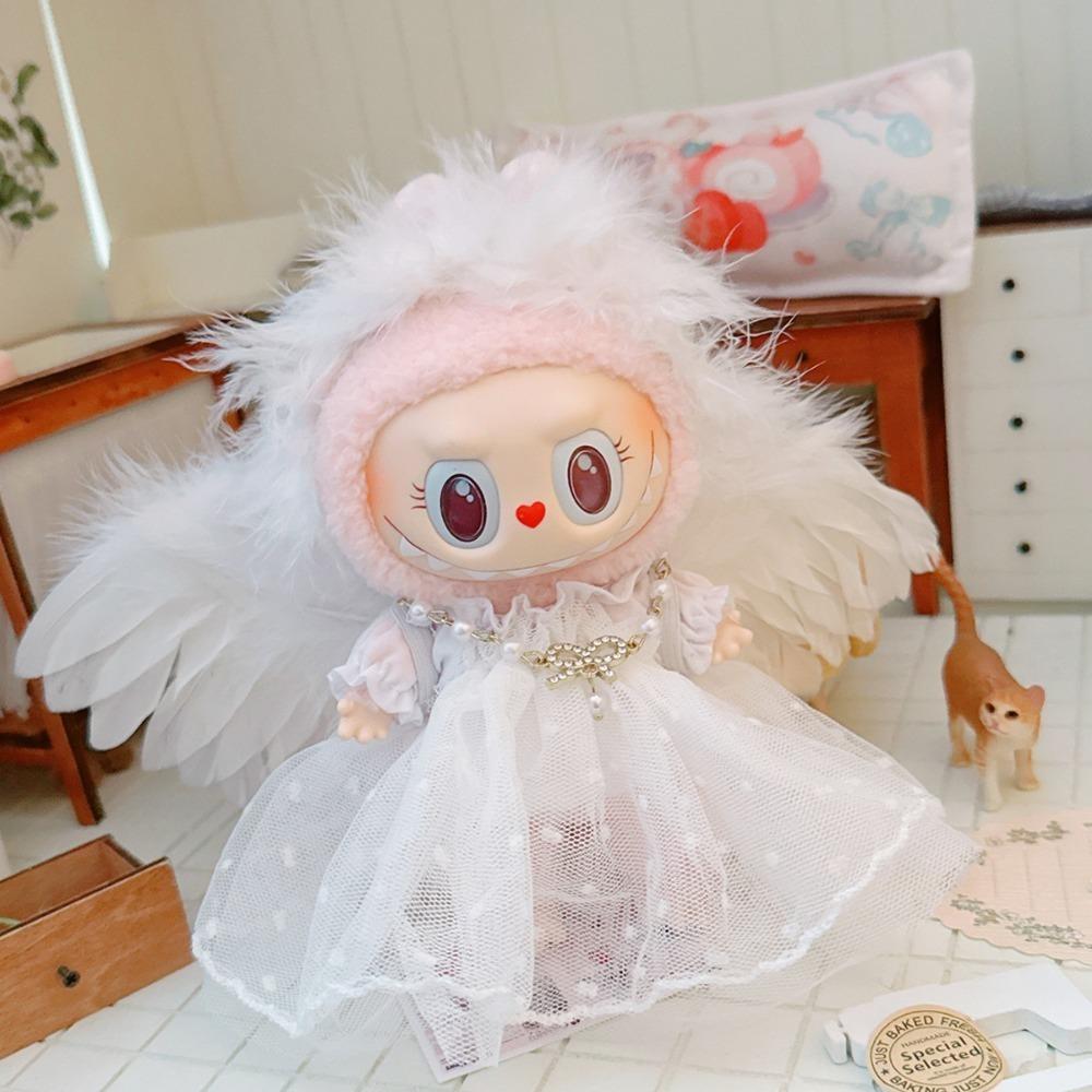 Angel Skirt 17cm Labubu Doll Clothes Toy Accessories Cotton Doll s Clothes Doll Accessories білий
Angel Skirt 17cm Labubu Doll Clothes Toy Accessories Cotton Doll s Clothes Doll Accessories білий