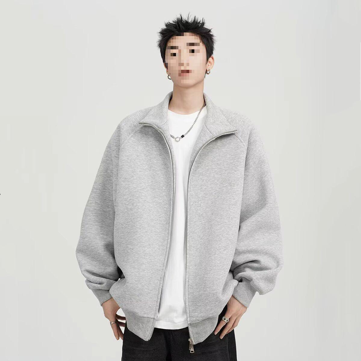Men s Double Zipper Grey Cardigan Hoodie - Heavyweight, Stand Collar, Loose Fit Sports Jacket for Spring & Autumn 2XL світло-сірий колір
Men s Double Zipper Grey Cardigan Hoodie - Heavyweight, Stand Collar, Loose Fit Sports Jacket for Spring & Autumn 2XL світло-сірий колір