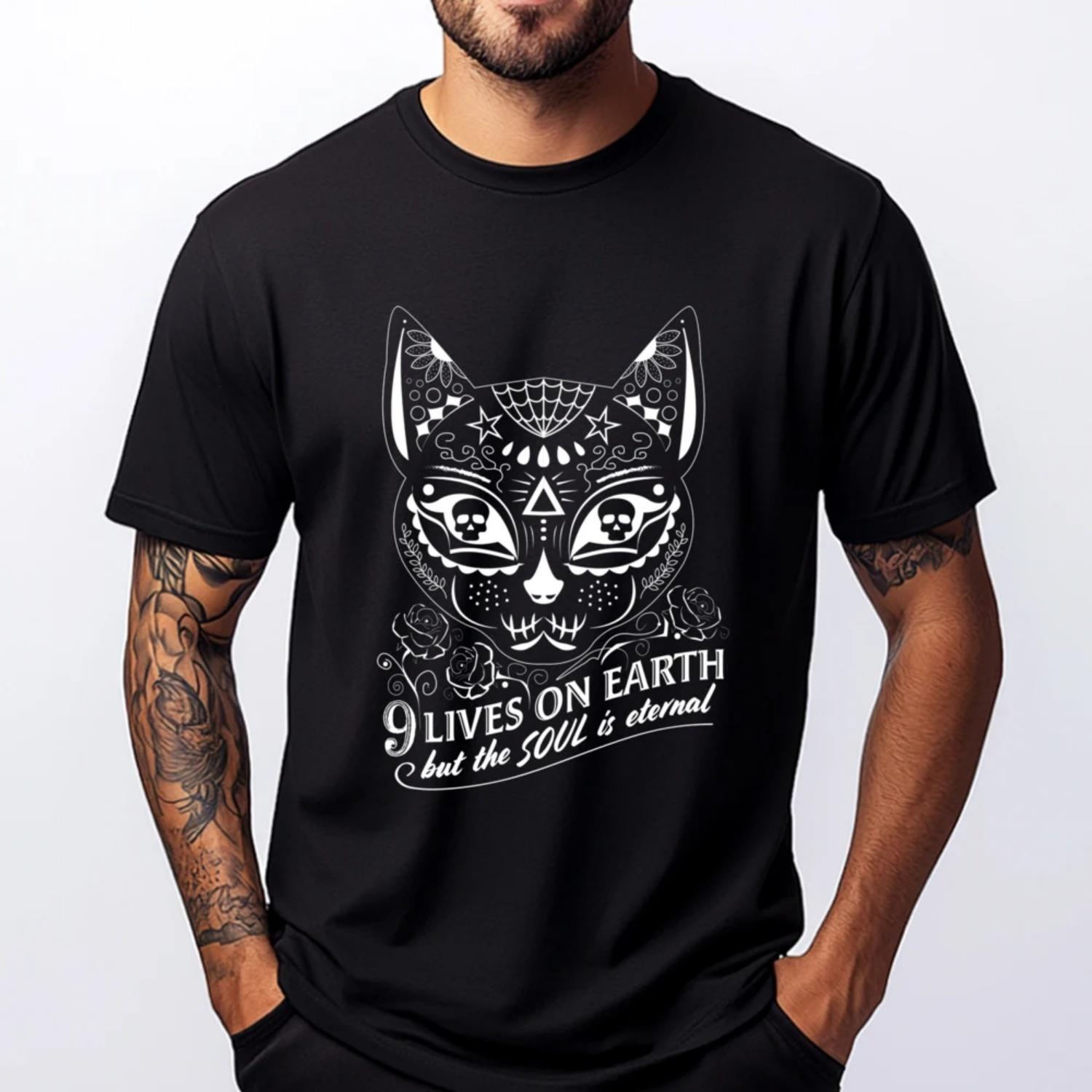Cat Halloween Sugar Skull Day Of The Dead Dia De Los Muertos Cotton Graphic Tees Luxury T-Shirt T Shirt for Men Classic XXXXXL чорний
Cat Halloween Sugar Skull Day Of The Dead Dia De Los Muertos Cotton Graphic Tees Luxury T-Shirt T Shirt for Men Classic XXXXXL чорний