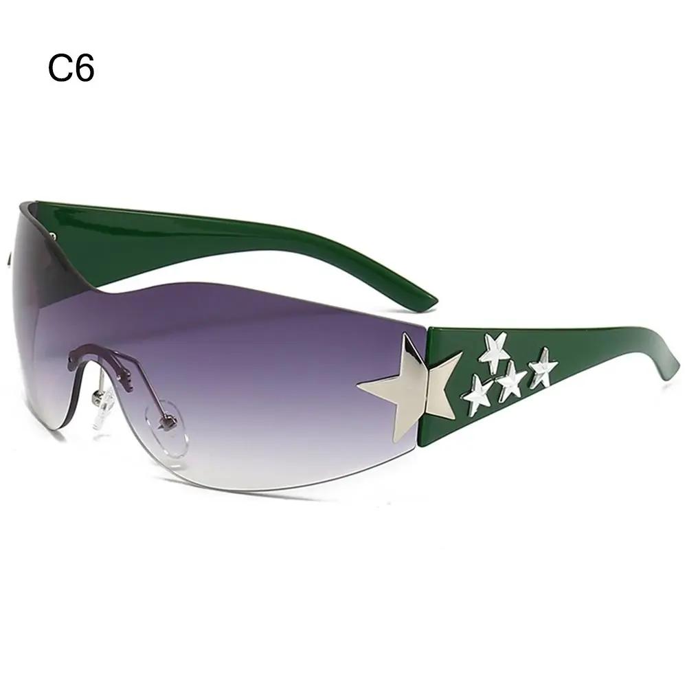 Trendy Rimless Sunglasses For Women&Men Star Wrap Around Sun Glasses Trendy Cool Uv400 Protection Shades For Outdoor Beach
Trendy Rimless Sunglasses For Women&Men Star Wrap Around Sun Glasses Trendy Cool Uv400 Protection Shades For Outdoor Beach