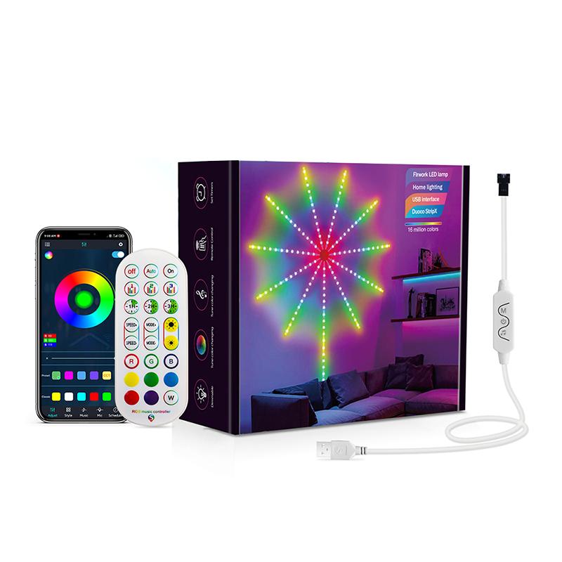 Dream Color Led Strip Lights For Room Wall Bluetooth Led Tape Light 5V Music Sync Led Lighting Strips Usb Led Strip Firework RGBIC Non Waterproof&94LEDs
Dream Color Led Strip Lights For Room Wall Bluetooth Led Tape Light 5V Music Sync Led Lighting Strips Usb Led Strip Firework RGBIC Non Waterproof&94LEDs