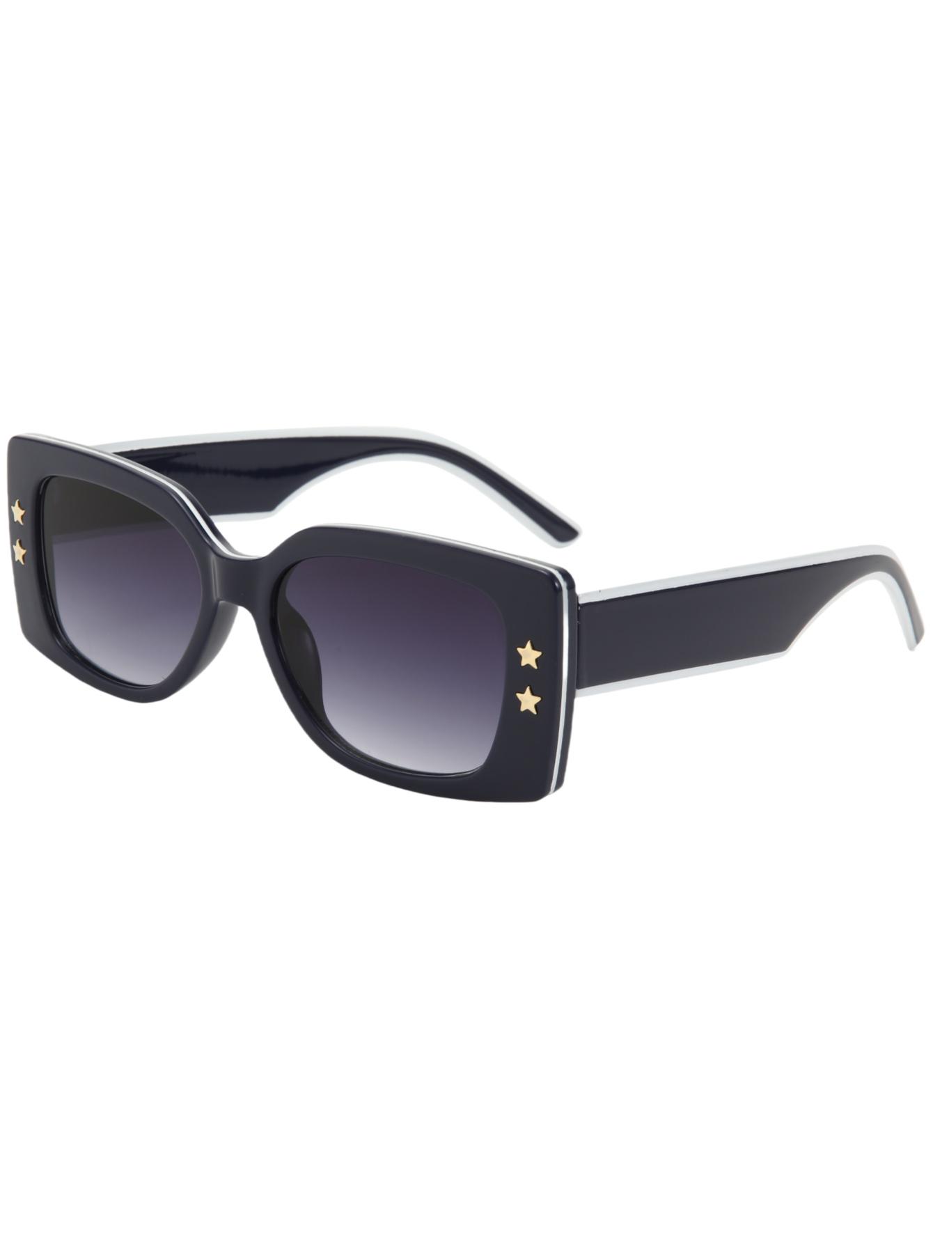 Square stroke stars new sunglasses trend with fashion glasses чорний
Square stroke stars new sunglasses trend with fashion glasses чорний