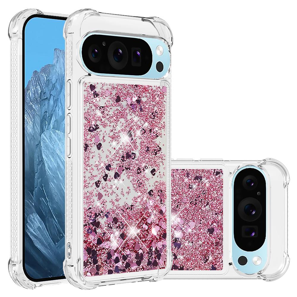 For Google Pixel 9 Pro XL TPU Case Glitter Quicksand Shockproof Phone Back Cover Dark Purple/Hearts
For Google Pixel 9 Pro XL TPU Case Glitter Quicksand Shockproof Phone Back Cover Dark Purple/Hearts