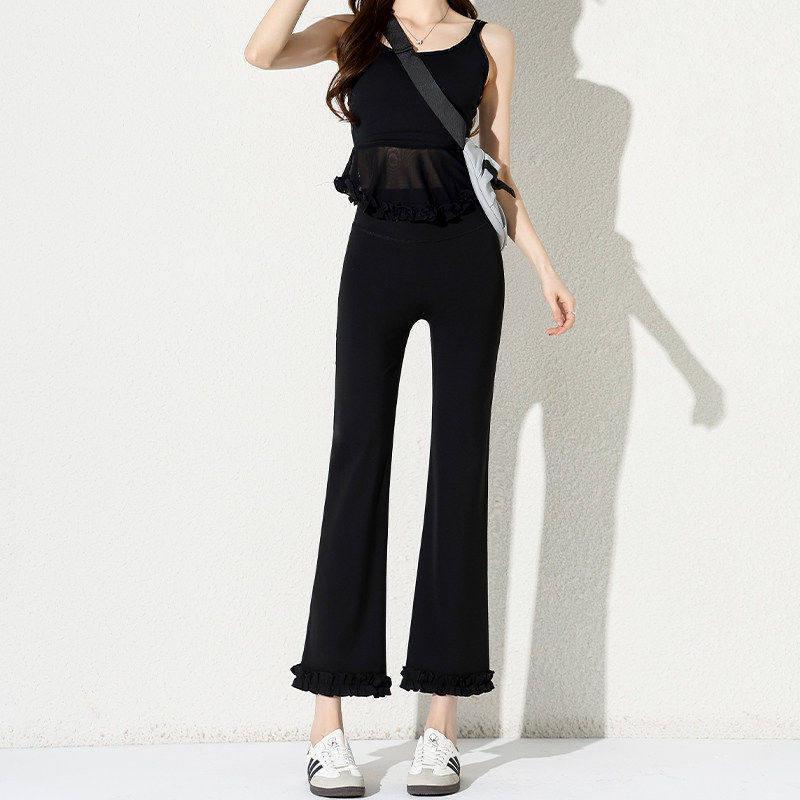 Navy Blue High Waist Cigarette Flare Pants with Ruffles for Women – Slimming, Leg-Lengthening, Thin Outerwear Style for Spring/Summer 2026 XL чёрный
Navy Blue High Waist Cigarette Flare Pants with Ruffles for Women – Slimming, Leg-Lengthening, Thin Outerwear Style for Spring/Summer 2026 XL чёрный