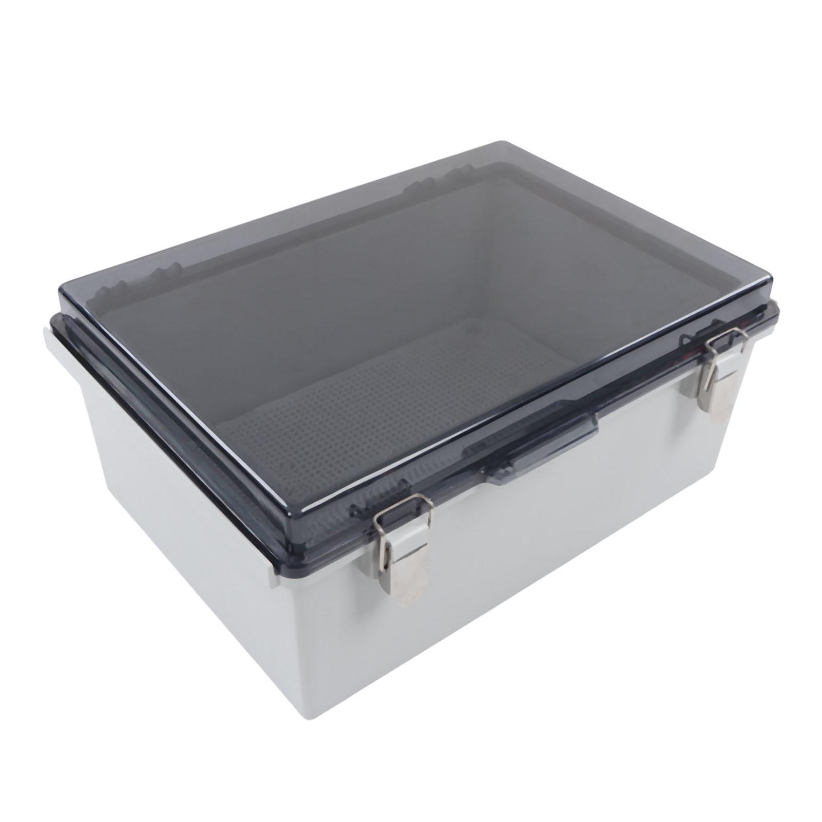 Waterproof Electrical Junction Box Transparent Cover Weatherproof Electrical Enclosure for Outdoor Use Grey
Waterproof Electrical Junction Box Transparent Cover Weatherproof Electrical Enclosure for Outdoor Use Grey